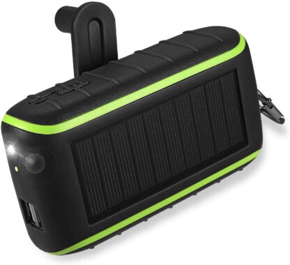 Carregador Solar e Dínamo 10.000 mAh