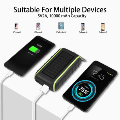 Carregador Solar e Dínamo 10.000 mAh - Imagen 2