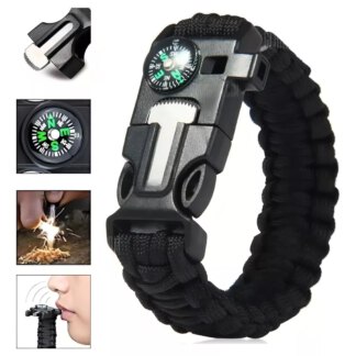 Pulseira paracord 5 em 1